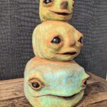 Quirky Stacked Pumpkin Decor